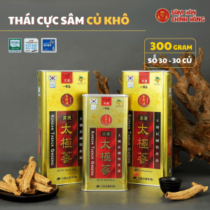 Korean Taekuk Ginseng (Thiên sâm) 300g – số 30 (30củ) – Daedong